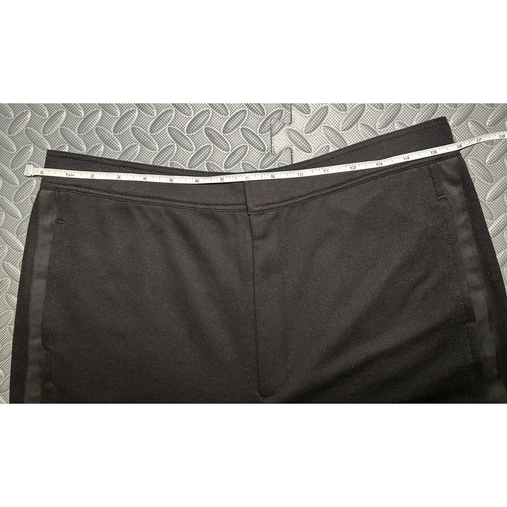 NEW rag & bone Joan Slim Fit women's black Slit cuffs stripe Pants 52%cotton L - Picture 4 of 11